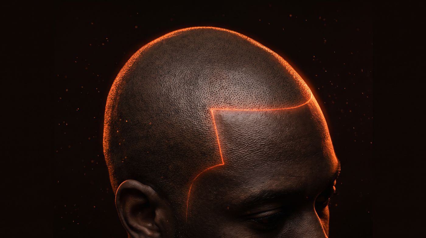 A freshly built SMP hairline